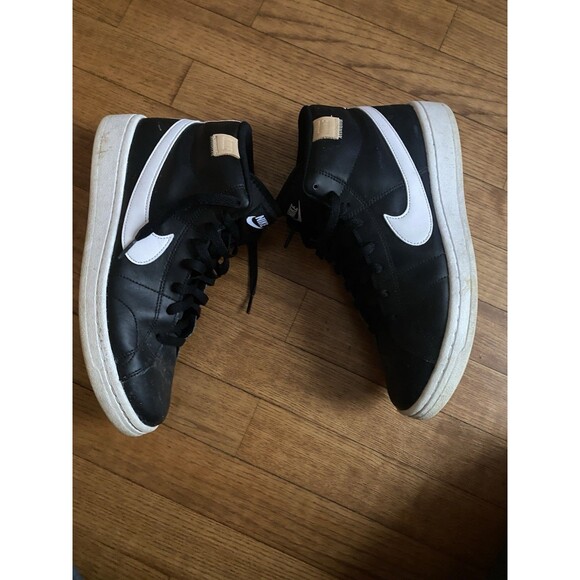 EUC Nike Court Royale 2 Mid Mens 8.5 Black White Shoes Athletic Gym CQ9179-001 main image 6